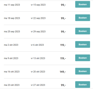 Vanaf €99 een weekend of midweek bij Roompot