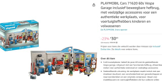 PLAYMOBIL Vespa - 60s Werkplaats met Vespa voor €30,99 bij Amazon
