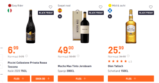 Tot 25% korting op diverse producten bij Gall & Gall