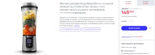 Blender portable sans fil Ninja Blast à 145,90€