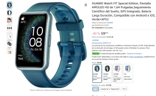 HUAWEI Watch FIT Special Edition, Pantalla AMOLED HD, GPS Integrado, Batería Larga Duración por 59€