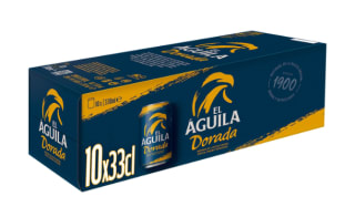 60 latas Cerveza rubia El Águila Dorada por 19,38€