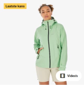 Regenjas voor bergwandelen dames MH900