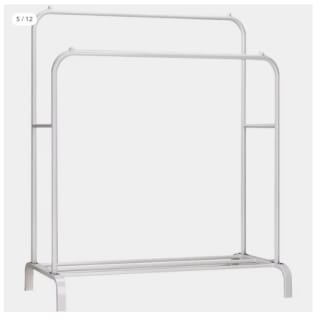 Perchero Burro Doble Rail por 16.12€ (Cuenta Nueva 9.67€)