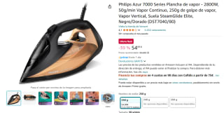 Philips Azur 7000 Series Plancha de vapor por 54,99€