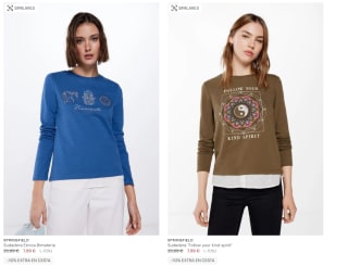 Oferta hasta 70% + 10% Extra en tu compra en Springfield ropa desde 2,69€