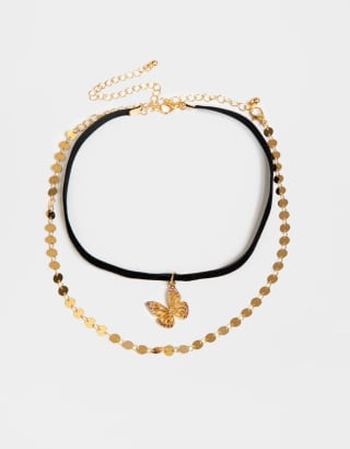 Choker con dije de mariposa por solo $2.799