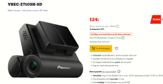 Pioneer VREC-Z710SH Dash Cam voor €124 bij Bol.com