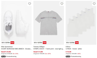 15% extra korting op de zomersale vanaf €60 bij Zalando