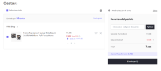 Funko Pop Venom Marvel Edie Braum por 7.4€