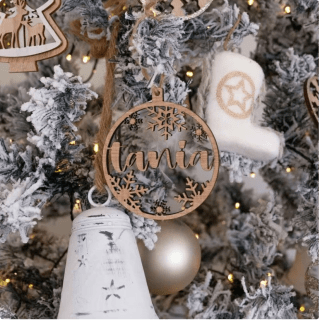 Adorno Navidad sansa personalizado por solo 5,94€ en Casika