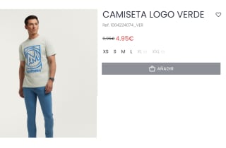 Camiseta Logo para Hombre por 4.95€