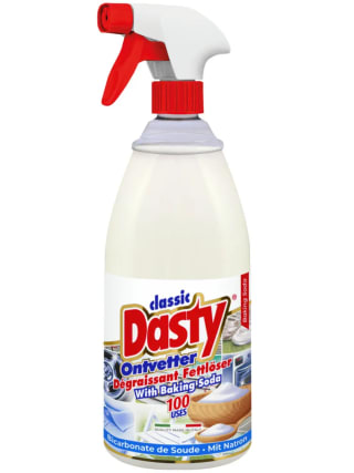 Dasty ontvetter baking soda spray in diverse varianten voor €1,99 bij de Wibra