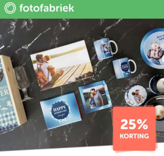 25% korting op geselecteerde producten bij Fotofabriek
