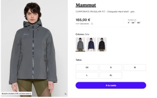 Chaqueta Hard Shell para Mujer Mammut CORPORATE REGULAR FIT por 165€