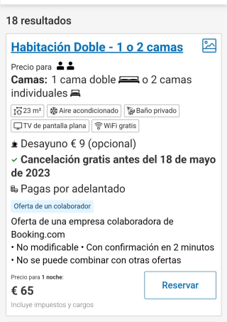Estancia de una noche en hotel Albahia de Alicante por 68€ 2personas