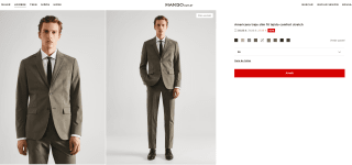 Mango Americana Slim Fit Verde pastel por 22,99€