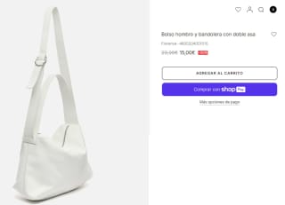 Bolso hombro y bandolera con doble asa Florence por 15€