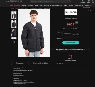 Cazadora Pull & Bear Hombre por solo 9,90€