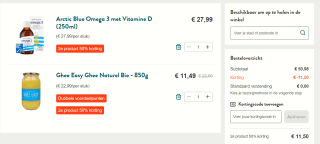 2e product met 50% korting bij Holland & Barrett