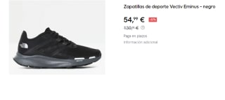 Zapatillas de Mujer The North Face Vectiv Eminus por 54.99€