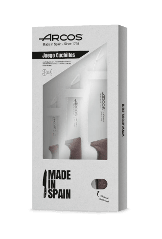 Arcos Niza - Juego de Cuchillos Cocina 3 piezas (Verduras + Cocina + Chef) por 10.35€