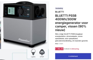 BLUETTI PS5B 400Wh/300W energiegenerator voor €99 bij Decathlon