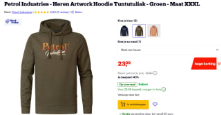 Petrol Industries Hoodie voor €23,99 bij Bol