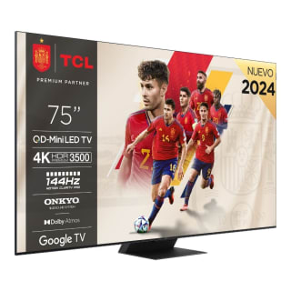 TV Mini LED 75" - TCL 75C855, UHD 4K, Quantum Dot, AiPQ Pro Processor por 1438€