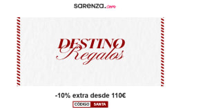 10% dto extra en compras desde 110€ en Sarenza