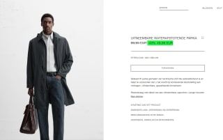 Uitneembare waterafstotende Relaxed fit parka voor €49,99 bij ZARA