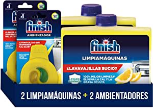2 Finish Limpiamáquinas para lavavajillas + 2 Finish Ambientador para lavavajillas por 6,99€
