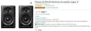 Altavoces Pioneer DJ DM-40 por 100€