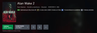 Videojuego Alan Wake 2 Xbox por 29,99€