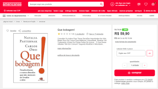 Livro: Que bobagem! por Natalia Pasternak - R$ 59,90