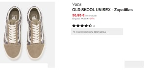 Zapatillas Casual para Mujer Vans OLD SKOOL por 31.41€