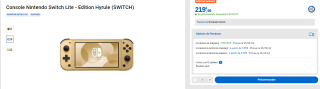 Console Nintendo Switch Lite à 219€