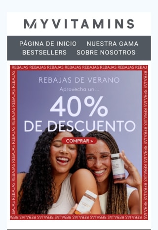 -40% de Descuento en Myvitamins.