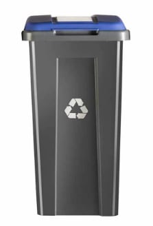 Basurero de reciclaje Wenco azul de 50 litros por $7.490
