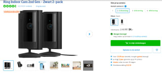 Ring Indoor Cam 2nd Gen (2-pack) beveiligingscamera voor €59 bij Coolblue