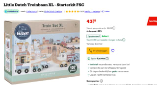 Little Dutch Treinbaan XL – Starterkit voor €43,29 bij Bol