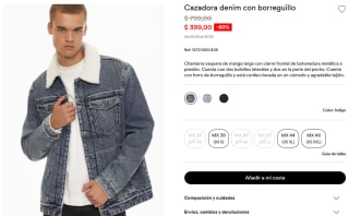 Cazadora Denim por $399 | Descuento Lefties