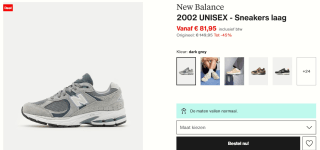 New Balance Sneakers laag '2002' voor €81,95 bij Zalando