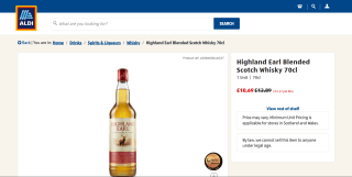 Highland Earl Blended Whisky 40% 70cl - £10.69