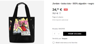 Bolso Tote Nike Jordan Dunk Jam por 34.99€