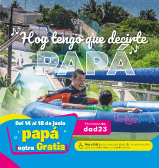 Entrada gratis para papá en Venturapark