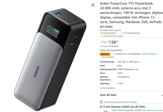 Anker PowerCore (40W) Power Delivery 3.1 Powerbank 24.000 mAh voor €117,30 bij Amazon