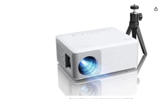 Mini Proyector Portátil Soporta 1080P Full HD Nativo 720Pv marca  AKIYO O1 incluye tripode por 49€