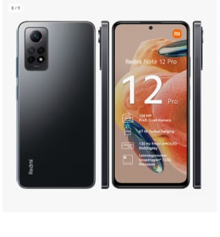 Movil Xiaomi Redmi Note 12 Pro 4G de 6GB+128GB por 180€