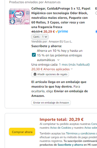 Pack 60 rollos Colhogar, Cuida&Protege de 3 capas por 20,29€